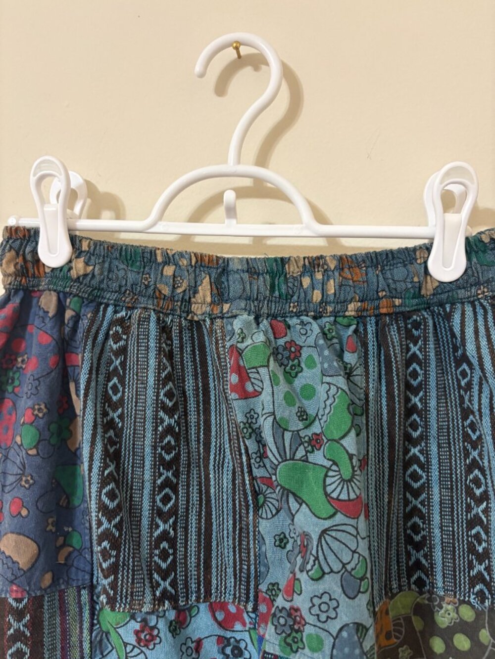 Patchwork Boho Style Pants Size Medium - Picture 3 of 5